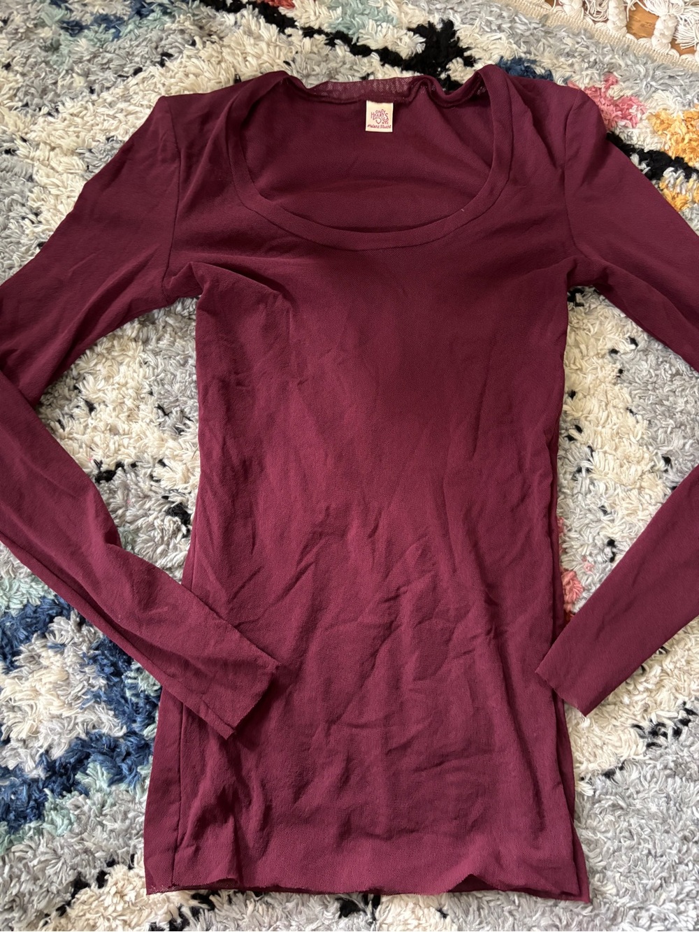Vintage only hearts Nyc Helena stuart long sleeve nylon top womens small
